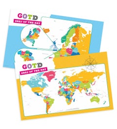 Grej of the day - Posterset Wereld en Europa
