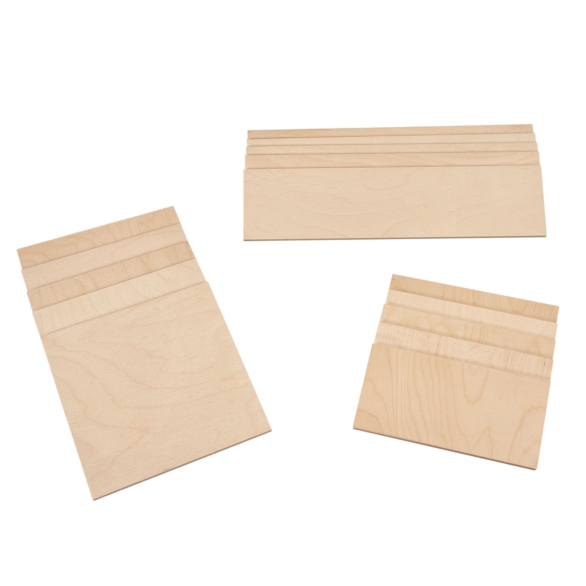 Grote houten bouwplaten | Startset (set van 15)