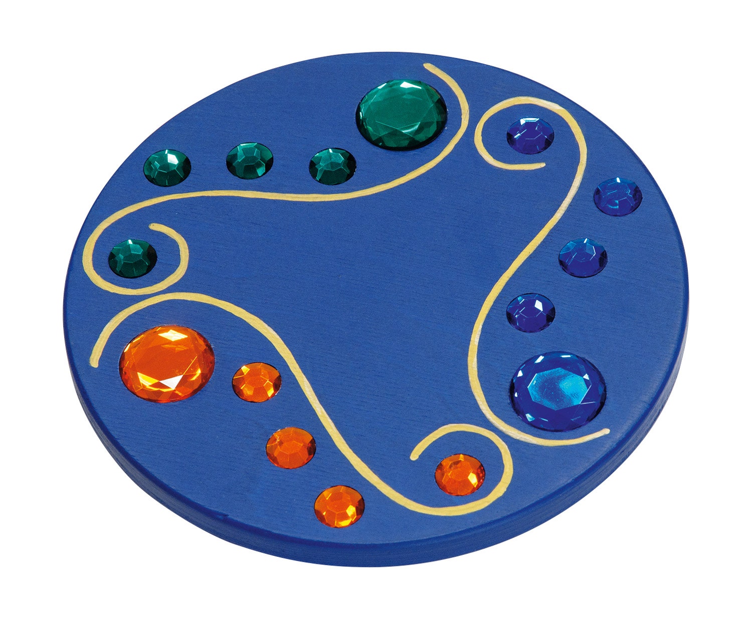 Grote tol met juwelen | Blauw