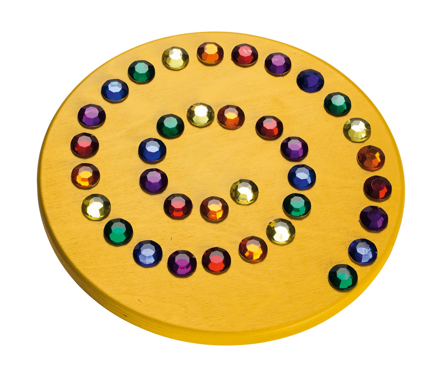 Grote tol met juwelen | Geel