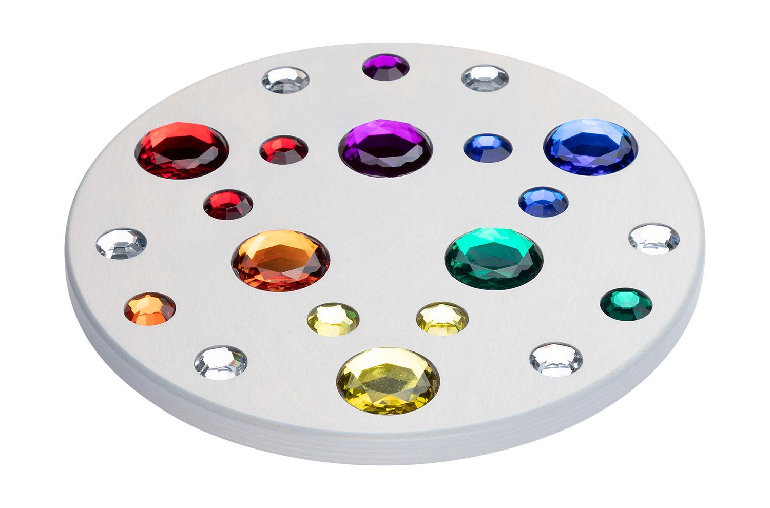 Grote tol met juwelen | Grijs