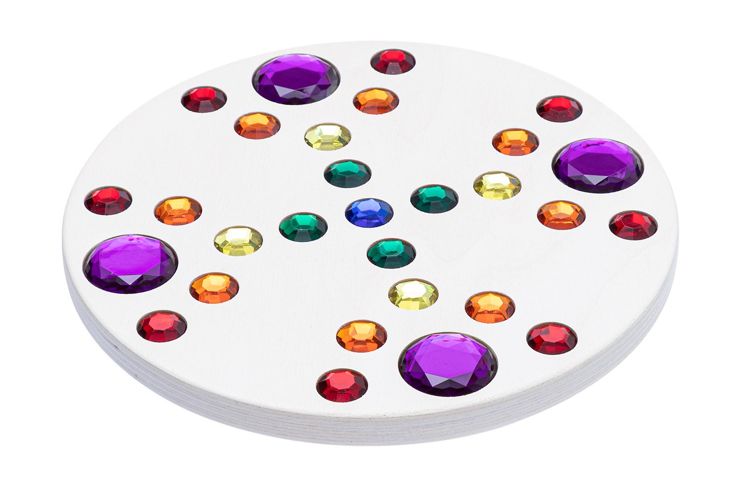 Grote tol met juwelen | Wit