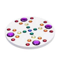 Grote tol met juwelen | Wit