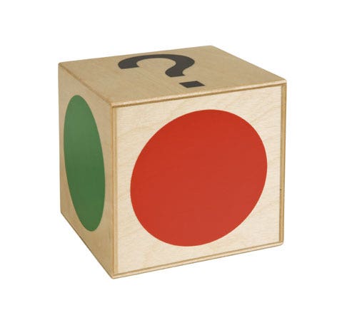 Dobbelsteen zelfstandig werken | Groot | 1 exemplaar