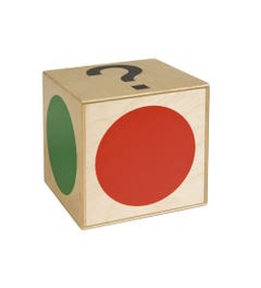 Grote dobbelsteen zelfstandig werken