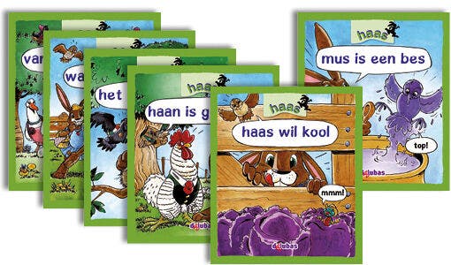 Haas serie 1 complete set (6 strip-prentenboeken)