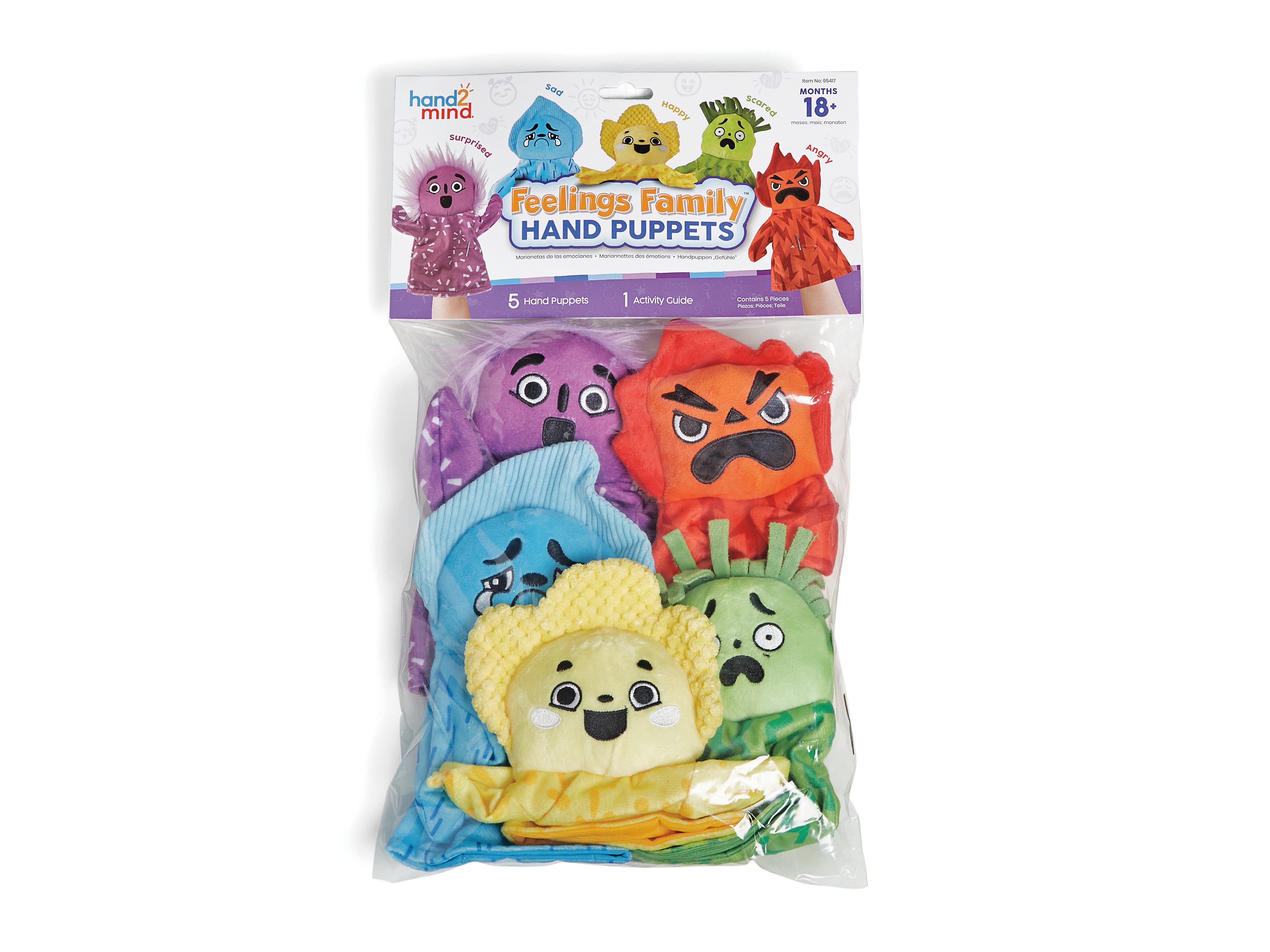 Handpoppen | Emoties | 5 delig
