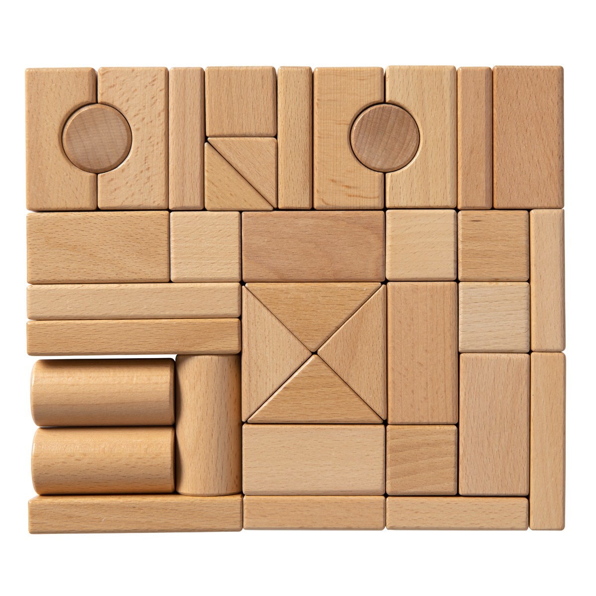 Houten Blokken | 37 stuks | Beuken