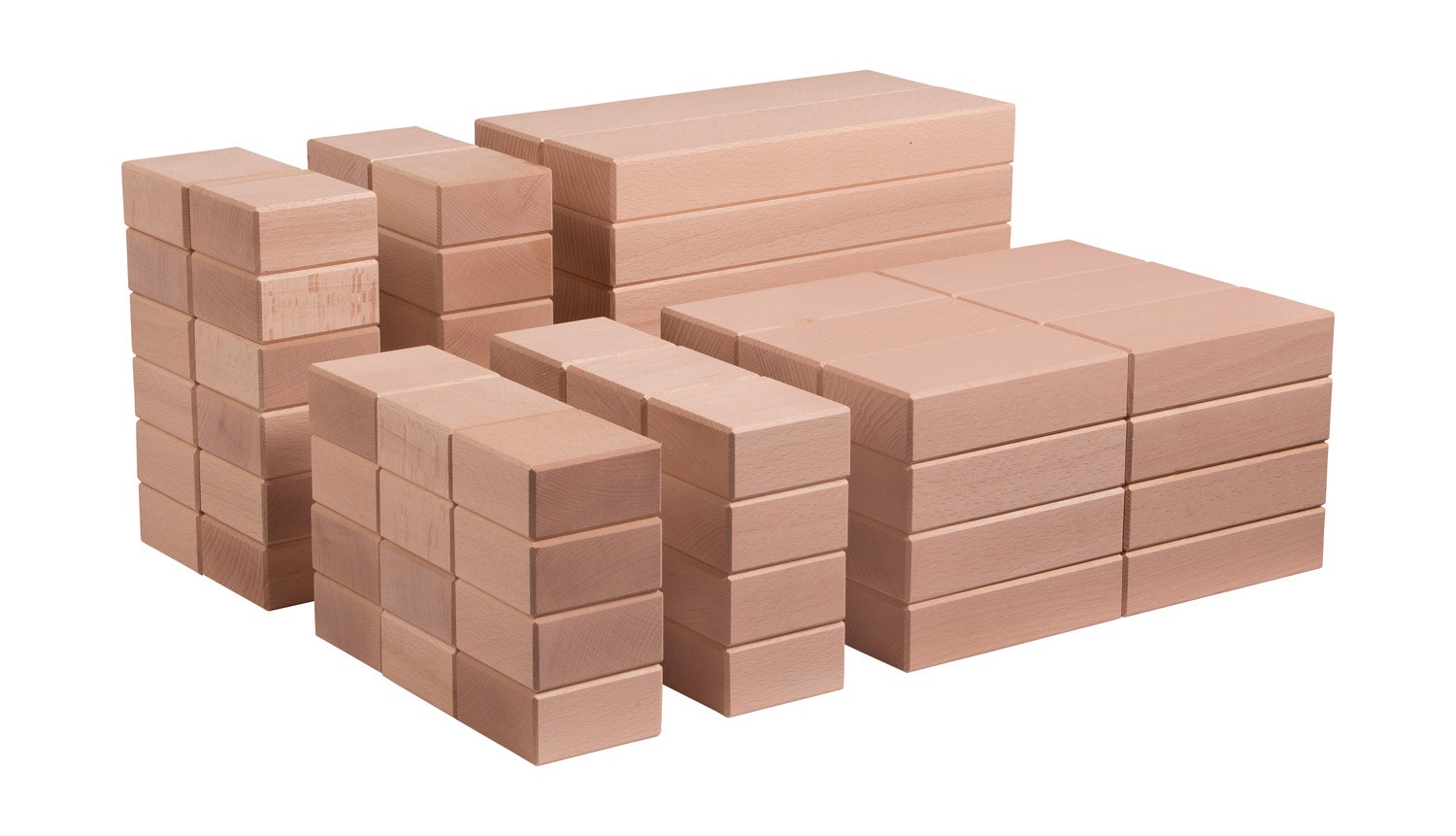 Houten bouwblokken XL | Uhl | Set 1 (84 stuks)