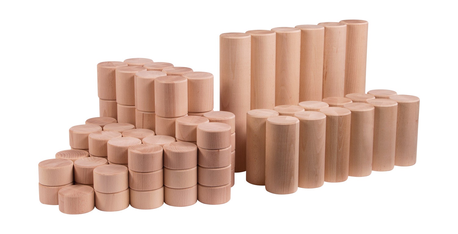 Houten bouwblokken XL | Uhl | Uitbreidingsset 2 (90 stuks)