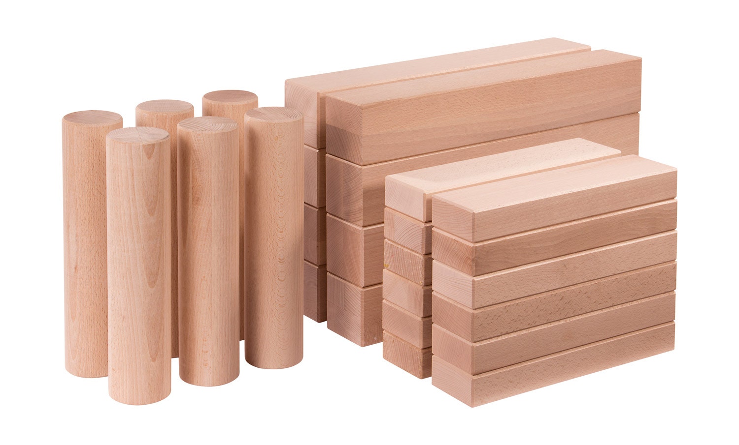 Houten bouwblokken XL | Uhl | Uitbreidingsset 3(26 stuks)