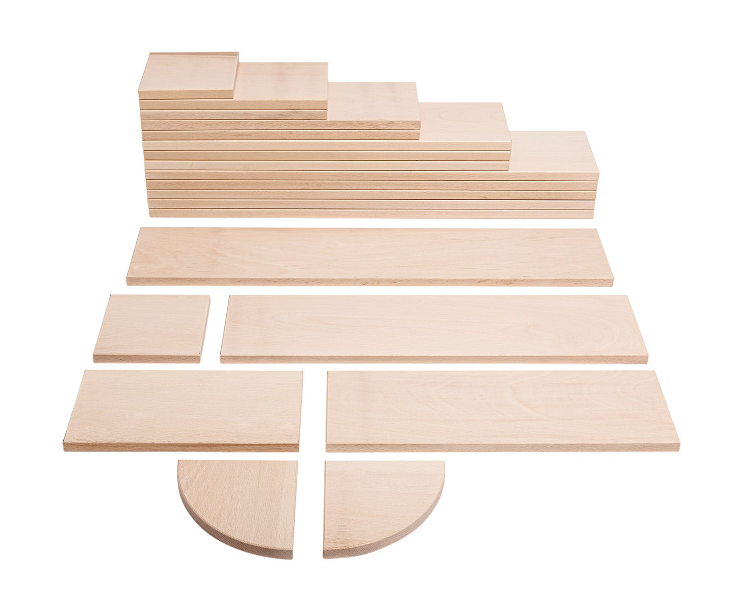 Houten bouwblokken XL | Uhl | Uitbreidingsset 5 (20 stuks)