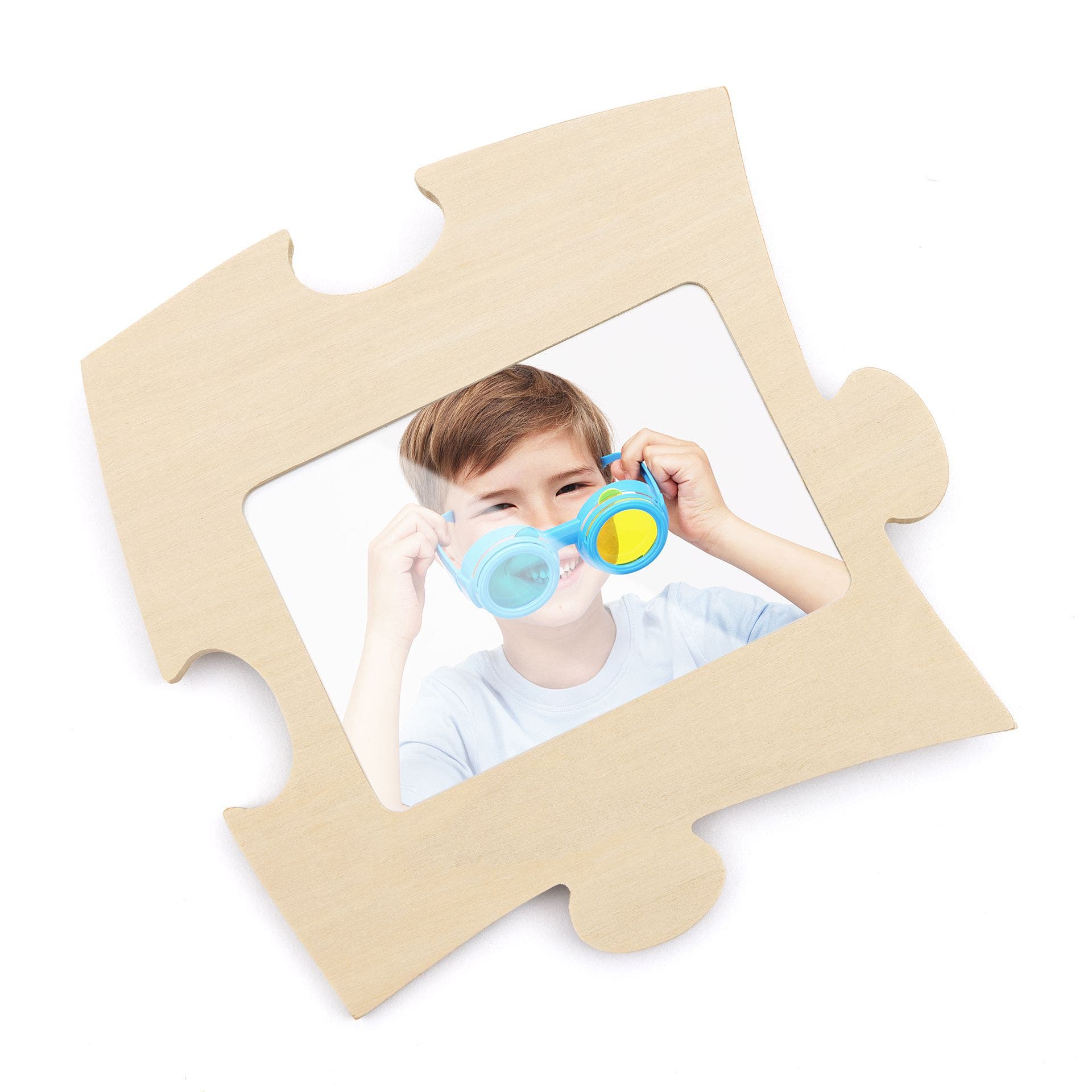Houten fotolijst puzzel | 18 x 18 cm