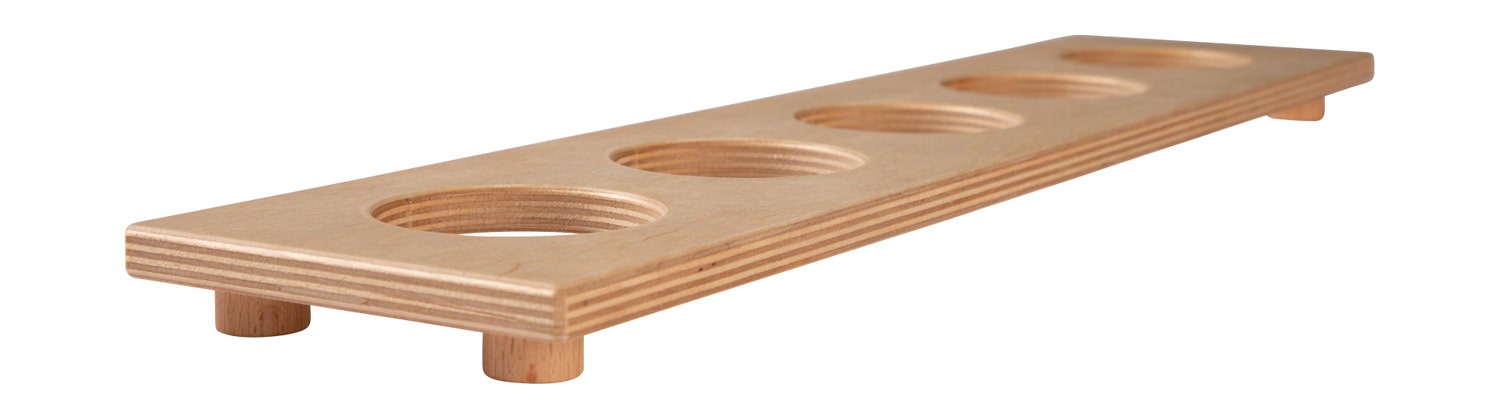 Houten glazenrek voor 5 glazen | 50 cm