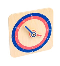 Houten klokje met klokmechanisme (15 x 15 cm)