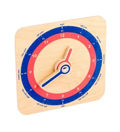 Houten klokje met woorden