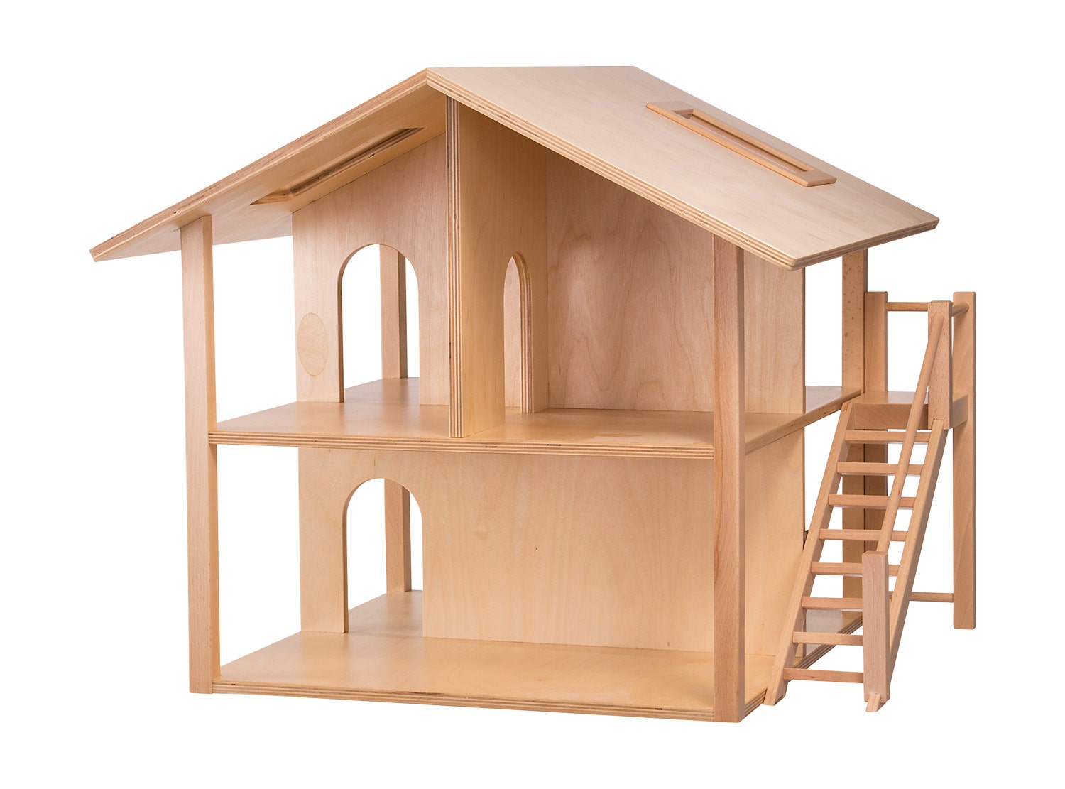 Houten poppenhuis | 54 x 50 x 50 cm