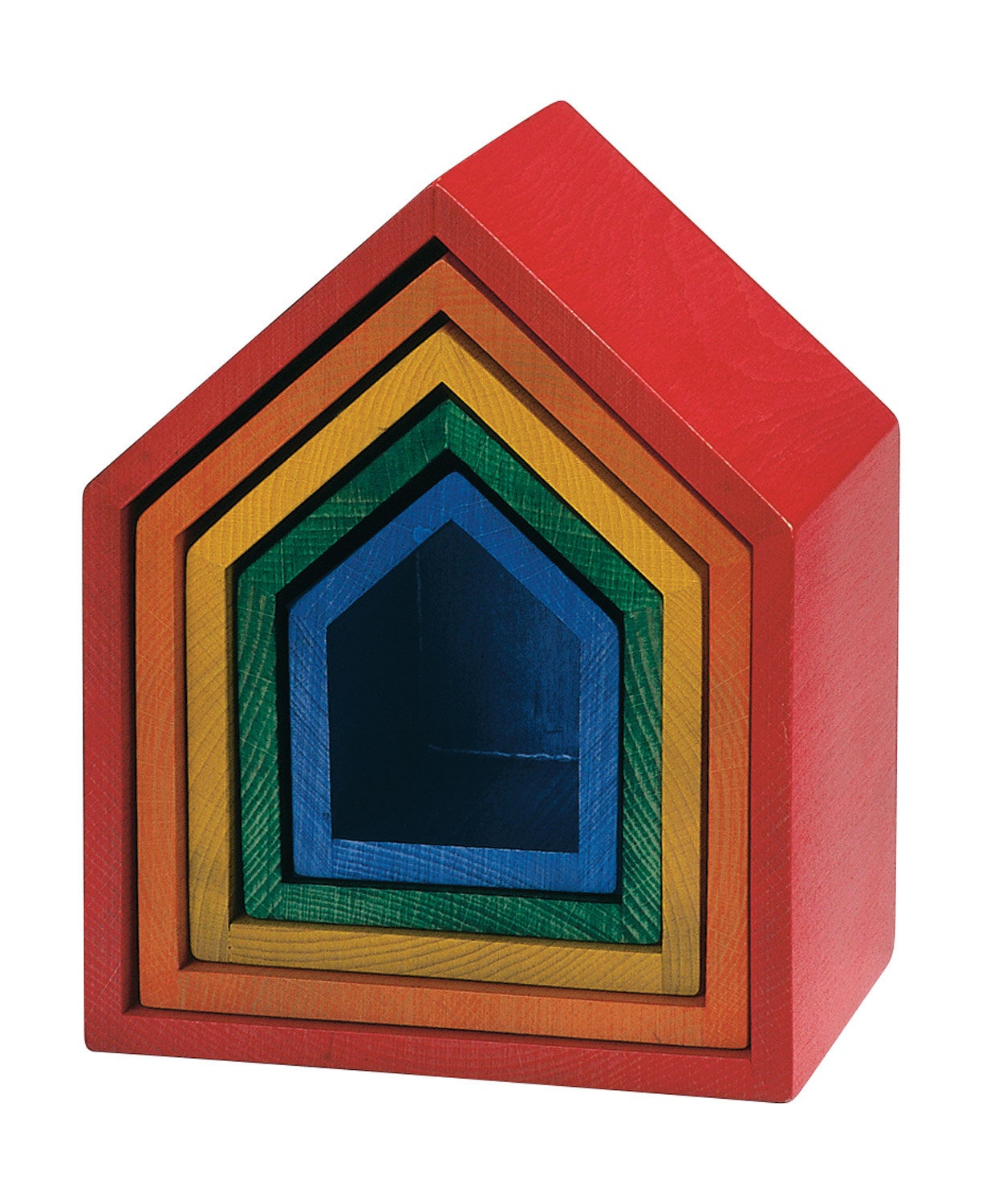 Houten regenbooghuisje