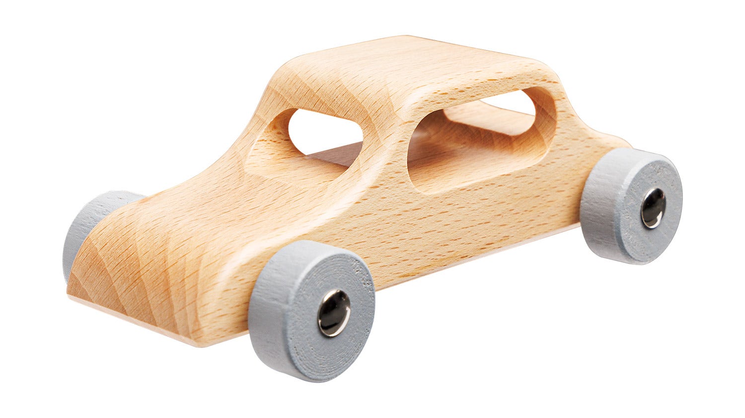 Houten speelgoedauto | Groot | Naturel