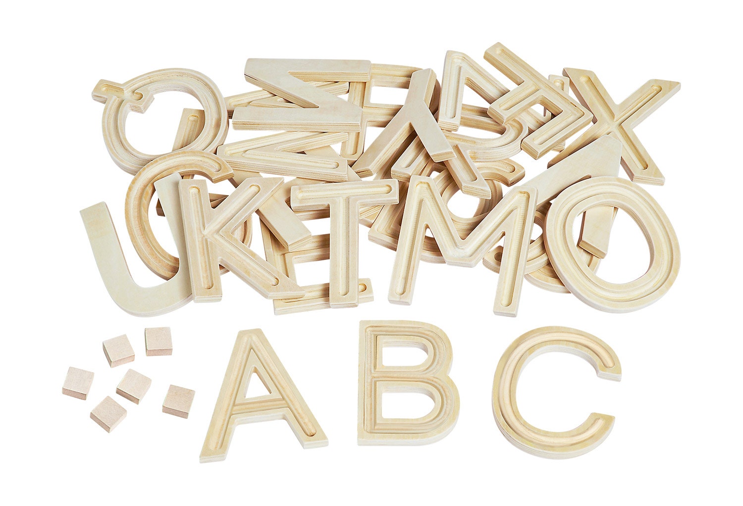 Houten voelletters | Hoofdletters