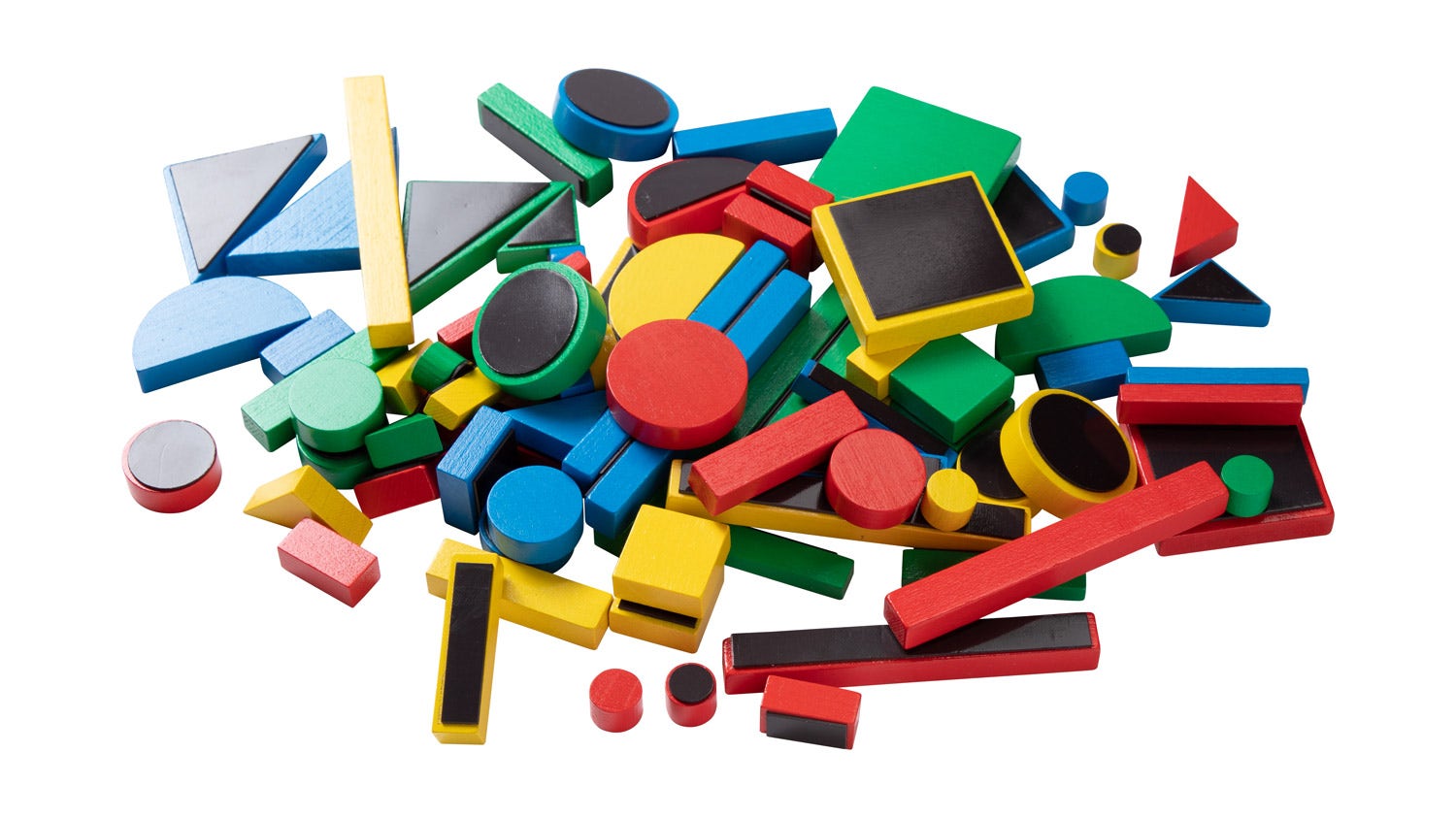 Houten vormenset | Magnetisch | 80-delig