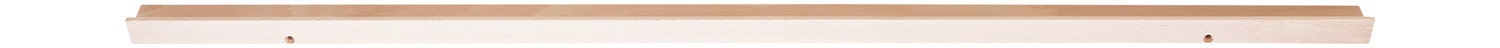 Houten wandplankje ondiep | 100 x 6 x 2 cm