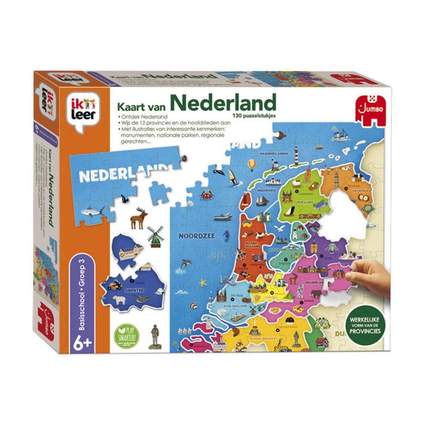 Ik leer - Kaart van Nederland