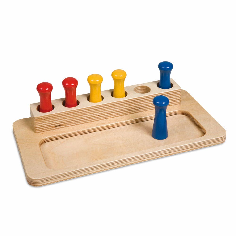 Tray met zes pionnen
