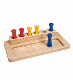 Tray met zes pionnen
