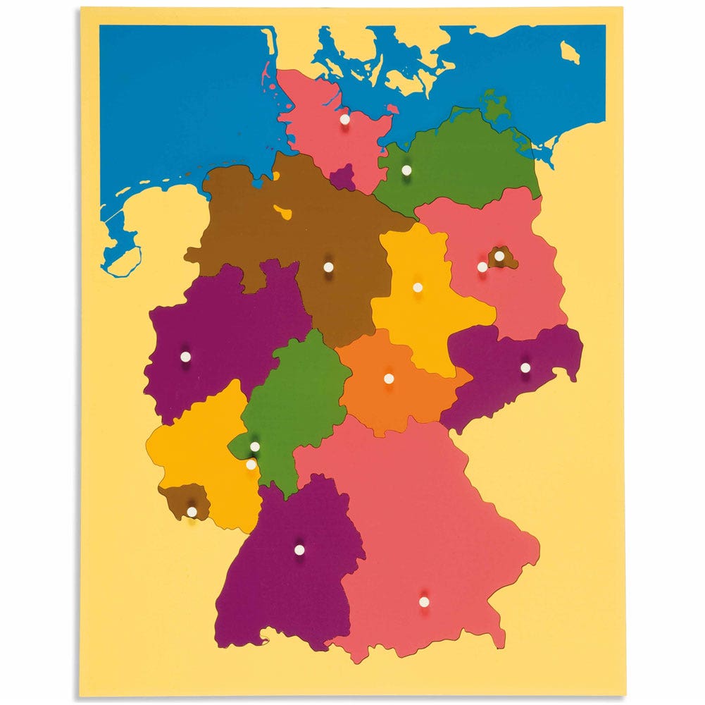 Inlegkaart Duitsland