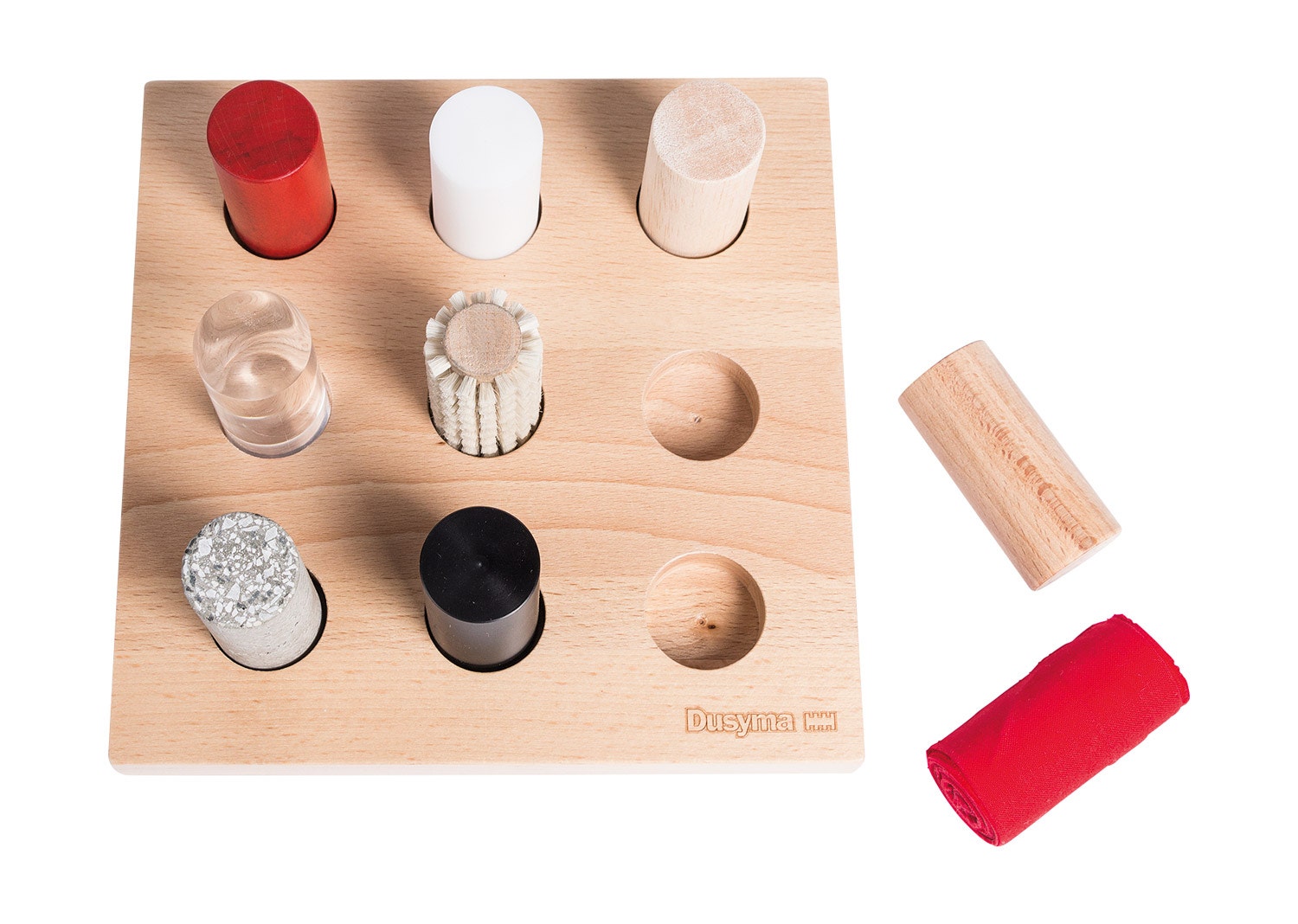 Insteekbord met tastelementen | 10-delig