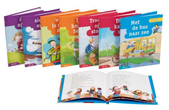 Jippie! complete serie leesboeken (8 titels), AVI START - AVI M4