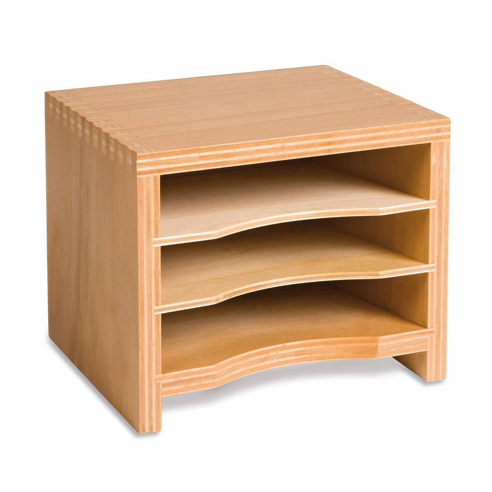 Kastje met drie vakken voor de kaarten