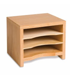 Kastje met drie vakken voor de kaarten