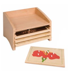 Kastje voor botaniepuzzels