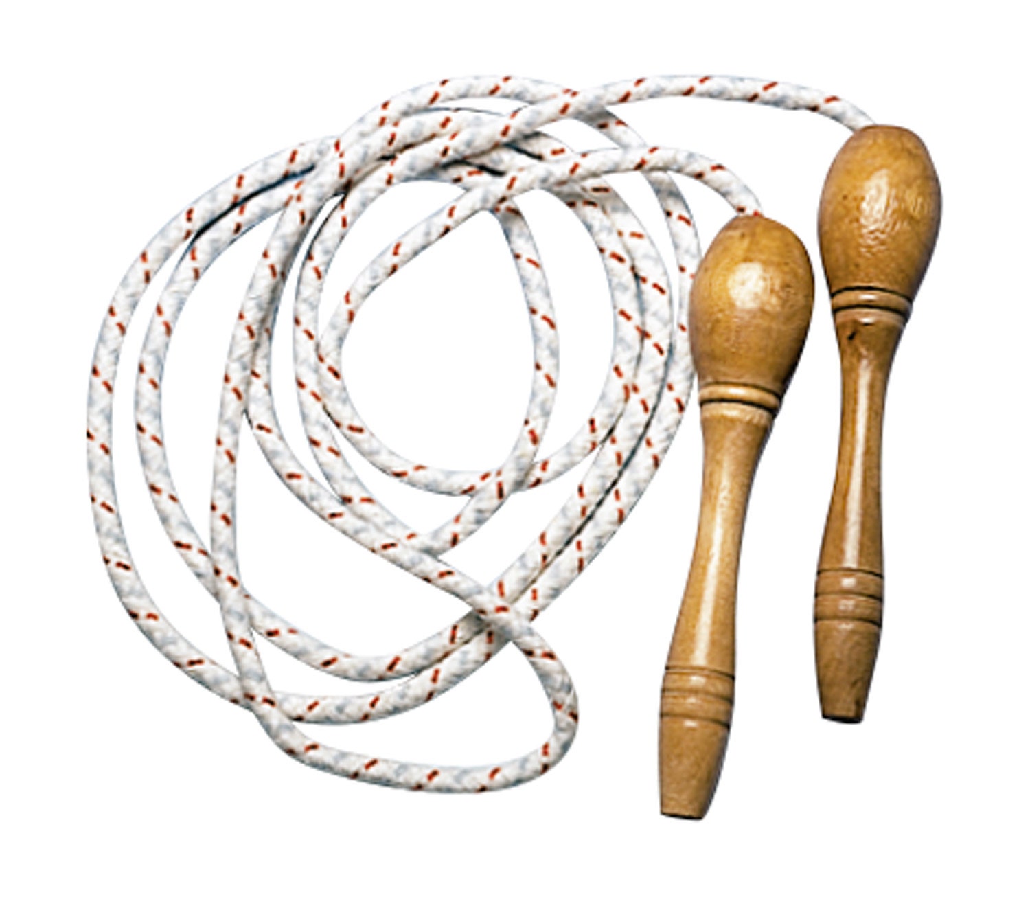 Katoenen springtouw met houten handvatten | 215 cm