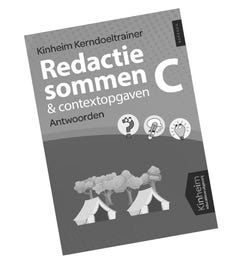 Kerndoeltrainer Redactiesommen & Contextopgaven C - antwoorden