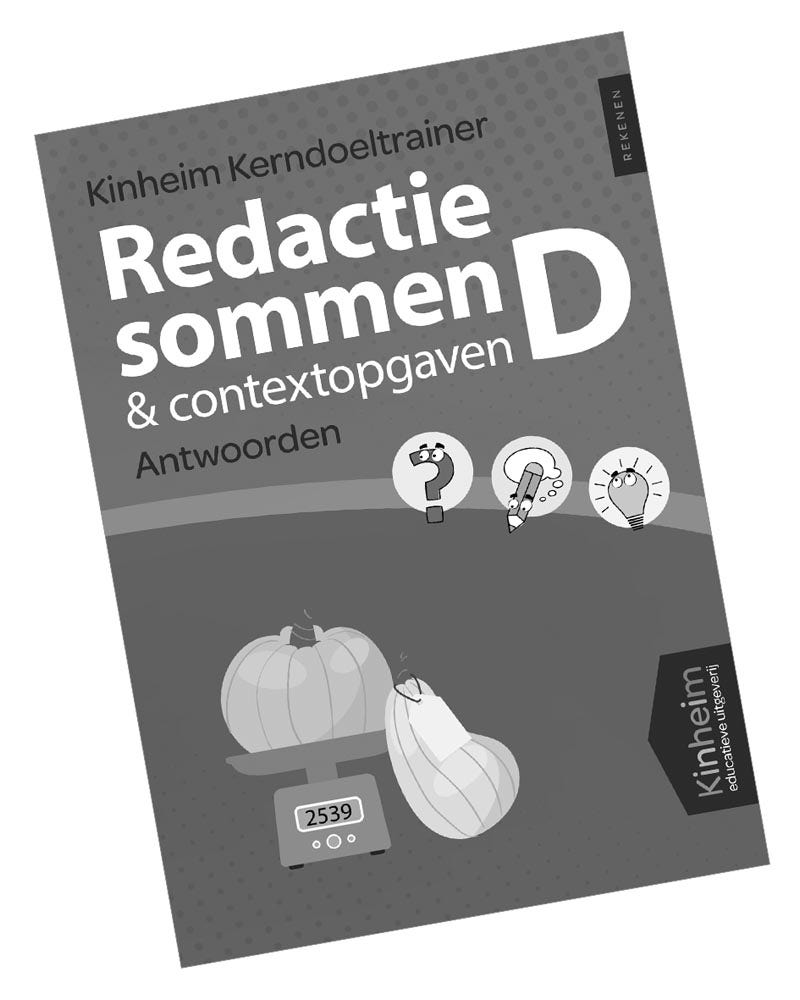 Kerndoeltrainer Redactiesommen & Contextopgaven D - antwoorden