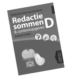 Kerndoeltrainer Redactiesommen & Contextopgaven D - antwoorden