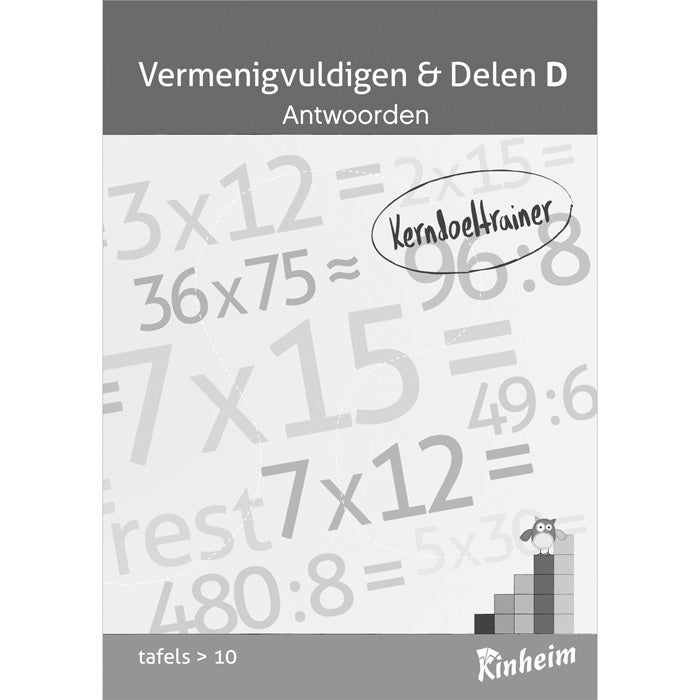 Kerndoeltrainer Vermenigvuldigen & Delen D antwoorden