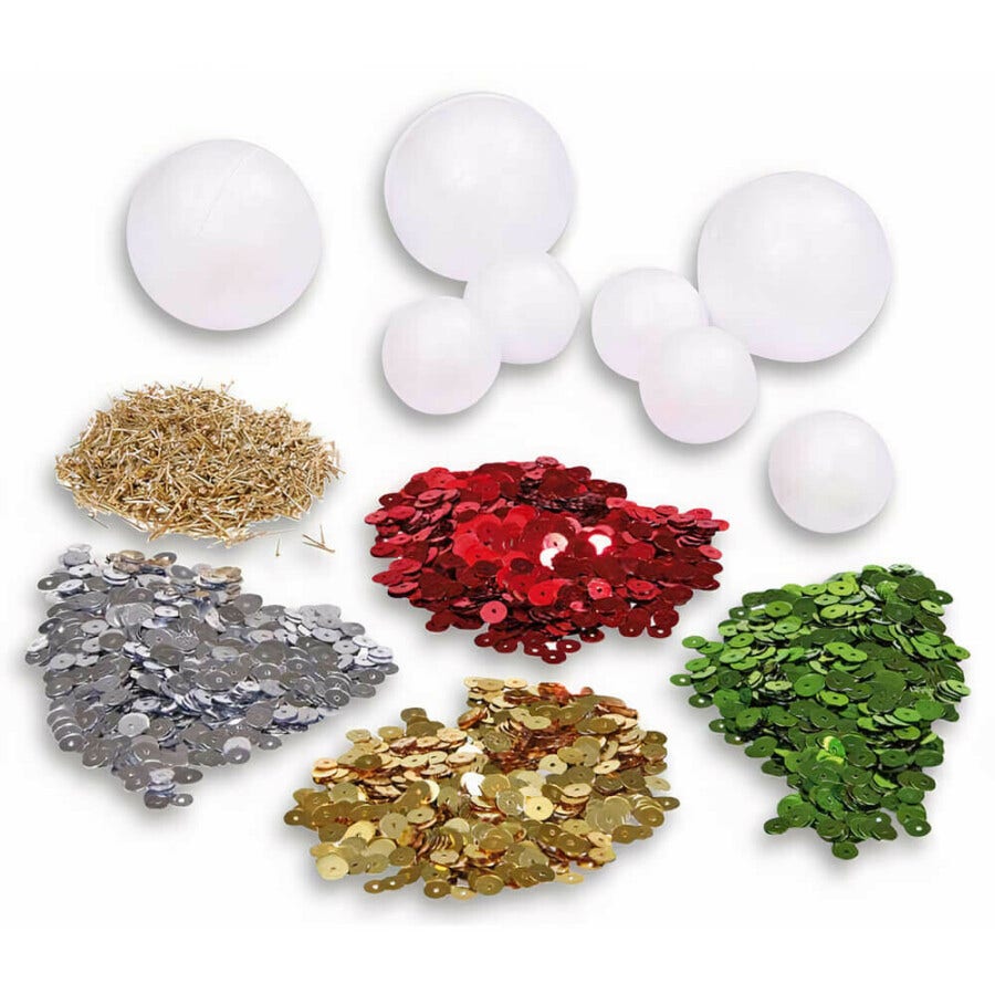 Kerstmis Pailletten Decoratieset