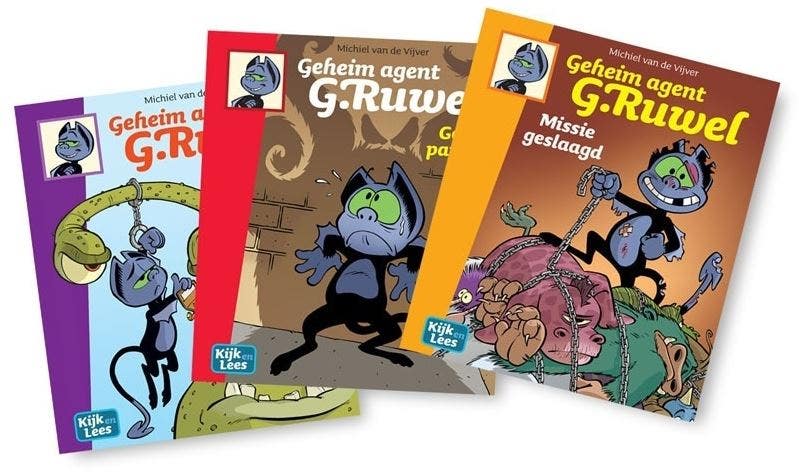 Kijk en Lees - Leespakket Geheim agent G.Ruwel - Groep 5 (AVI E4 - M5 - E5)