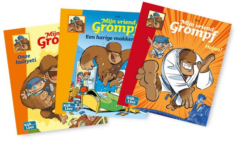 Kijk en Lees - Leespakket Mijn vriend Grompf - Groep 6 (AVI E5 - M6 - E6)