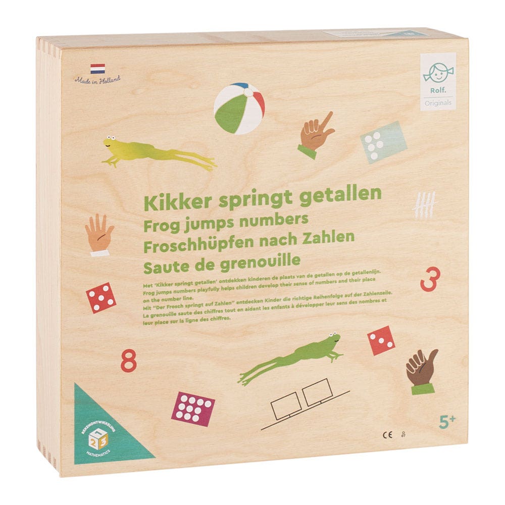 Kikker springt getallen