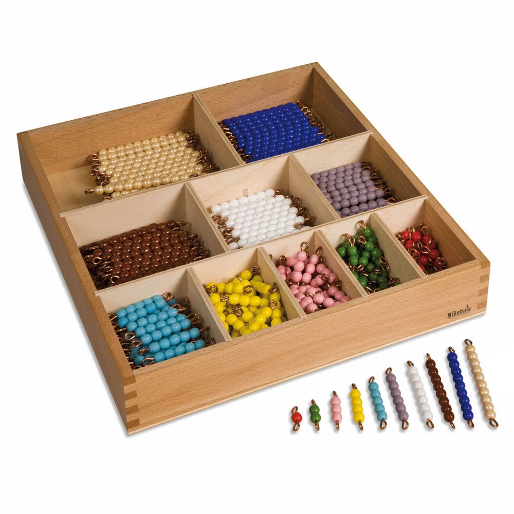 Kist met 55 sets kralenstaafjes: losse kralen Glas