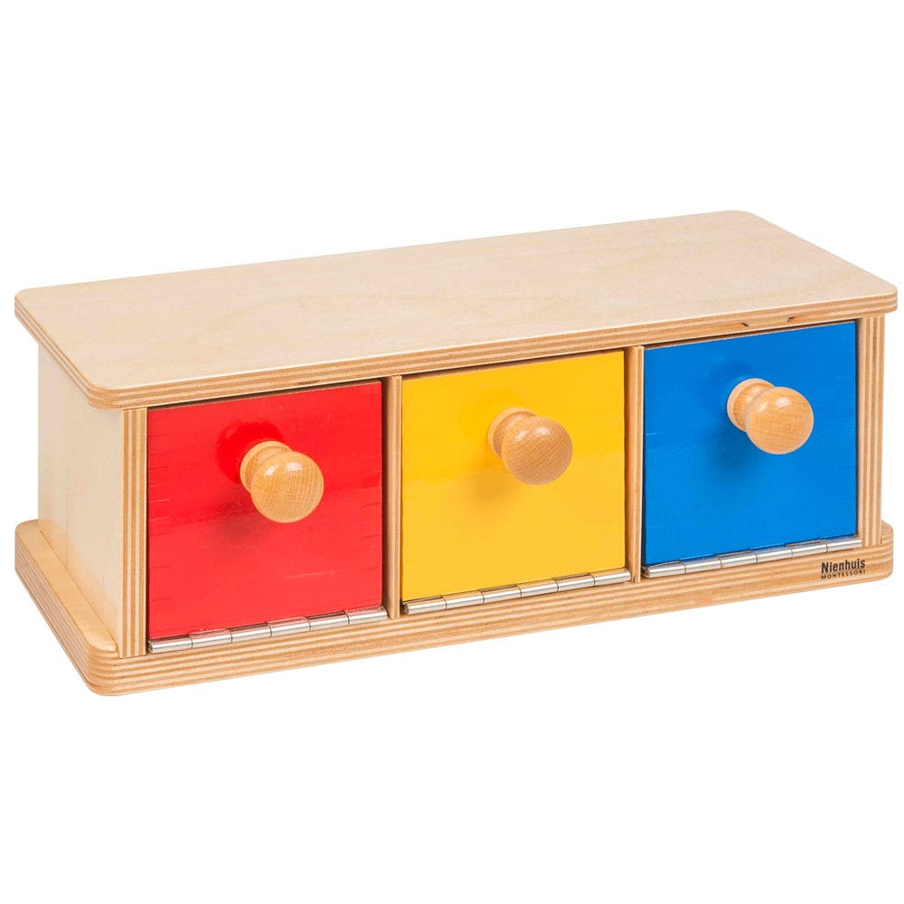 Kistje met drie bakjes
