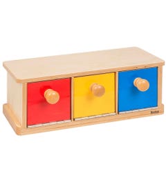 Kistje met drie bakjes