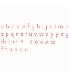 Kleine letters: blokschrift