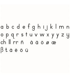 Kleine letters: blokschrift