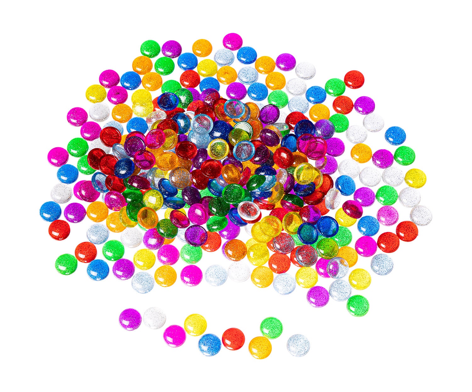 Kleine mozaïekstenen in 9 kleuren | Glitter | 325 stuks